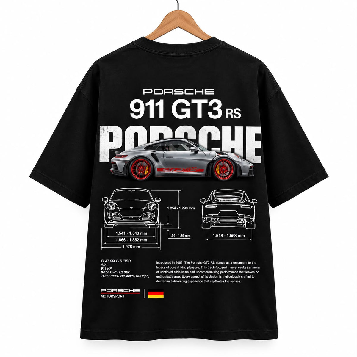 Porsche 911 GT3 RS Motorsport Graphic T-Shirt