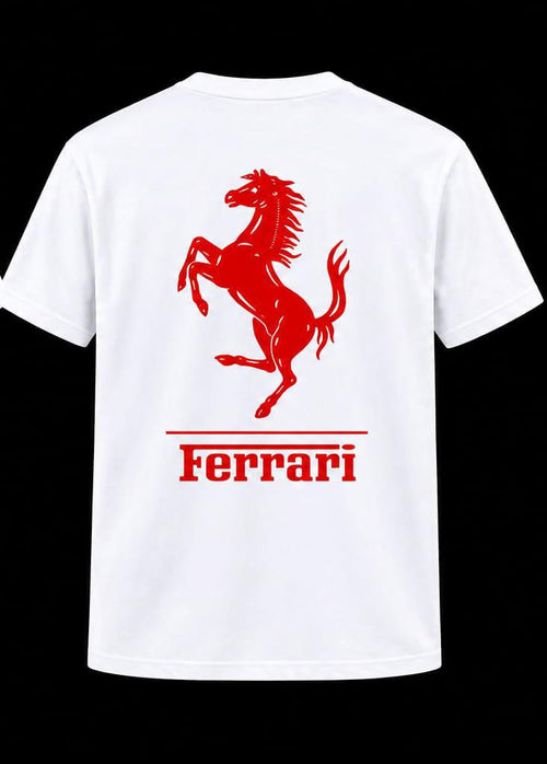 Ferrari Horse Graphic Oversized T-Shirt