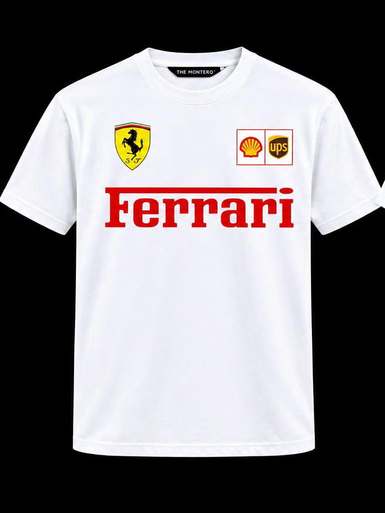 Ferrari Horse Graphic Oversized T-Shirt